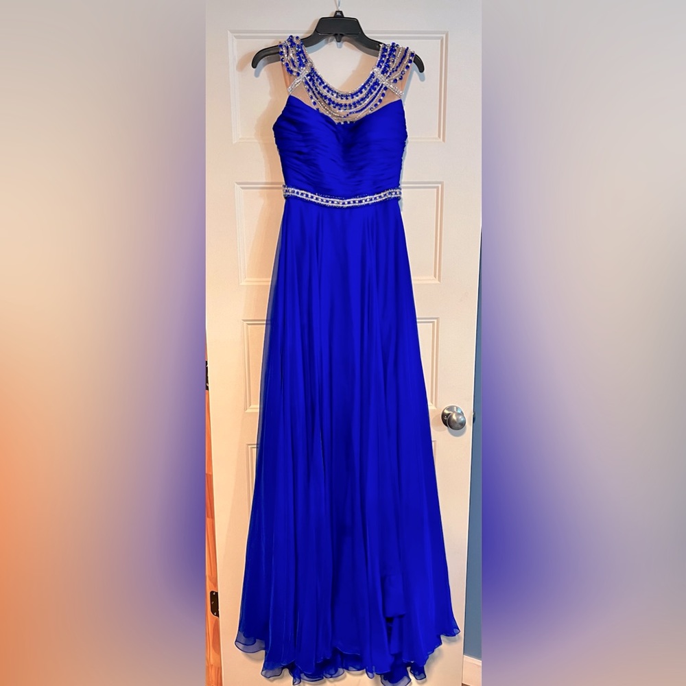 Royal blue Sherri hill formal dress